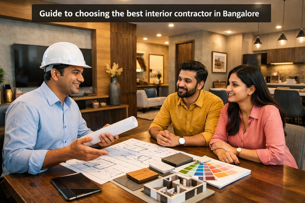how to choose interior contractor in Bangalore guide modern interior project